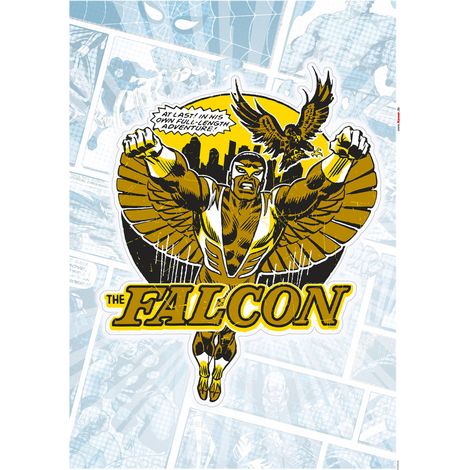 Stickers muraux- Falcon Gold Comic Classic