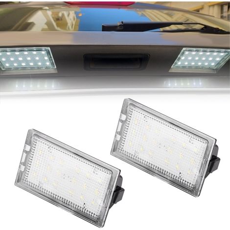 Plaque d'immatriculation LED pour Land Rover Discovery 3 / LR3, éclairage de plaque lumineux blanc, feu arrière étanche, kit de remplacement facile, 2 pièces. (1/5)