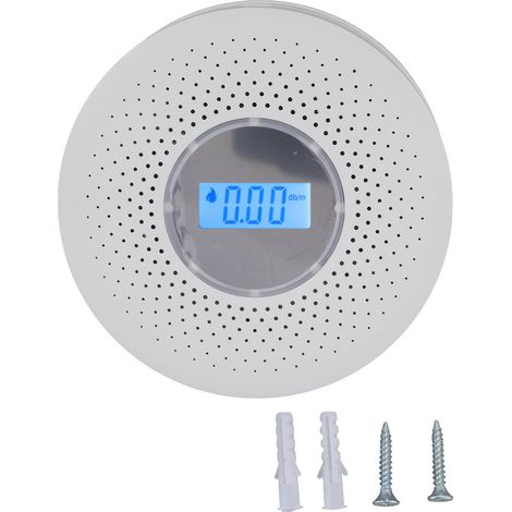 Détecteur de Fumée et Monoxyde de Carbone avec Écran LCD - Alarme Combinée Haute Sensibilité pour Maison (1/5)