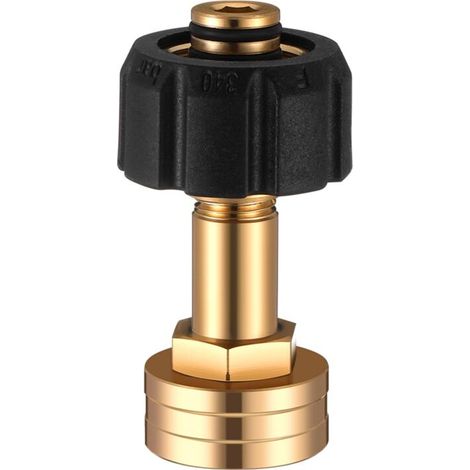 Adattatore per tubo da giardino M22 da 14 mm femmina a 3/4 di pollice per idropulitrice ad alta pressione (1/4)