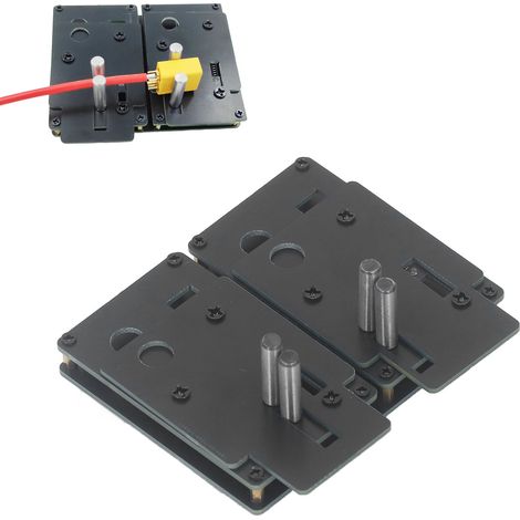 Ej.Life Lötsockelbefestigung aus Legiertem Stahl, Xt90 Xt60 Ec5 Ec3 T-Stecker Xt30 Vorrichtung Lötwerkbank Lötstation Vorrichtung Lötwerkzeughalter für 0-24awg (1/5)