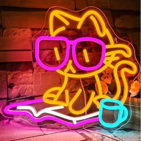 Enseigne lumineuse LED en forme de livre, idéale pour la chambre, la salle de jeux, le bar, les fêtes et les murs application polyvalente dans différents espaces de la maison.-AquaForge (1/5)