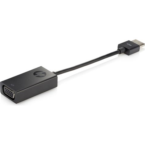 HP HDMI to VGA Cable Adapter VGA (D-Sub) HDMI Type A (Standard) Noir (1/3)