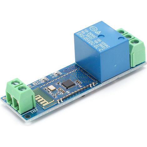 Module relais 5 V Bluetooth pour commande sans fil sur circuit imprimé, composant pour téléphone Android et objets connectés (1/5)
