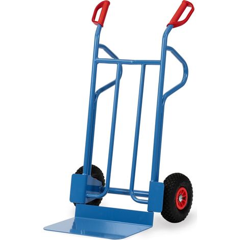 Fetra Stahlrohrkarre mit Luftbereifung Höhe 1200mm, Schaufel 300x480mm (1/3)