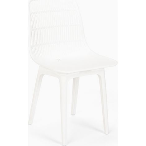 Sedia in polipropilene per cucina bar ristorante giardino moderno Bluetit - Bianco