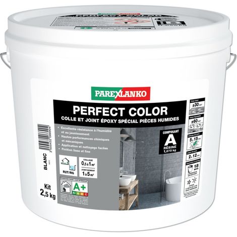 Colle et joint à carrelage EPOXY Perfect Color Parexlanko pour pièce humide - Gris perle - 5 KG 2 (1/2)