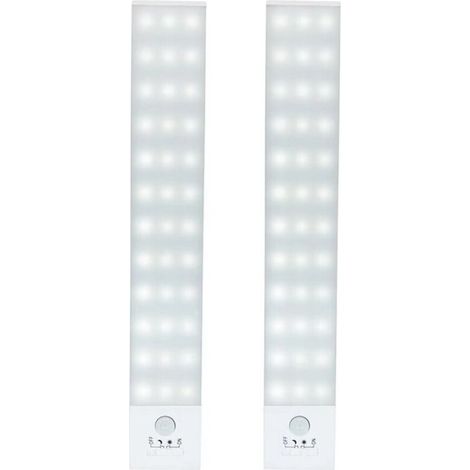 36 LED-Schrankleuchten, wiederaufladbare, kabellose LED-Schrankleuchten mit Bewegungsmelder per USB, Nachtlicht für Küche, Arbeitszimmer, Kleiderschrank, Treppenhaus, Flur (2er-Pack) (1/4)