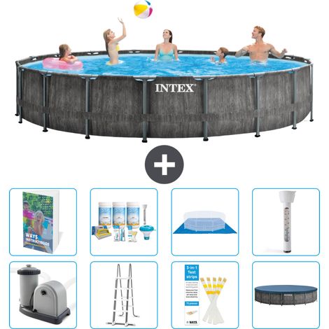Intex Piscine Prism Frame Ronde - 549x122 cm - 9-pièces  S574