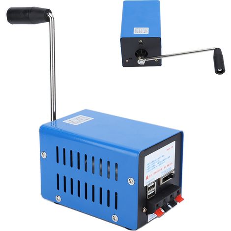Générateur manuel portable d'urgence pour téléphone/ordinateur USB rechargeable (1/5)