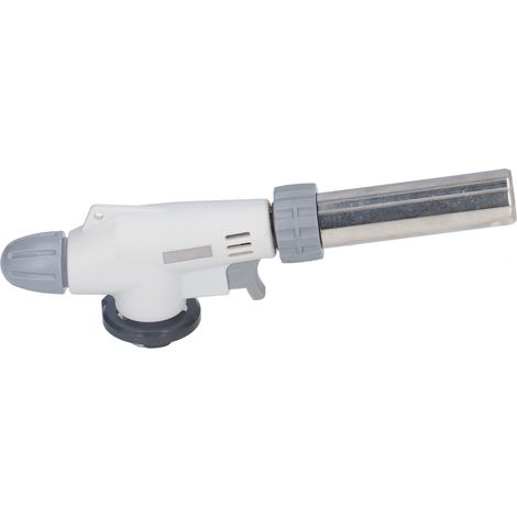 Chalumeau de cuisine réglable en plastique, acier inoxydable et céramique, coupe-vent et étanche, débit réglable de 50 à 150 g/h (1/5)