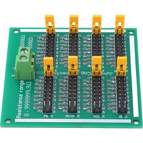 Programmierbare SMD-Widerstandsplatine (0 bis 9999999,9 Ω) mit Leiterplatte, 220 V, ohne Führungsschiene (1/5)