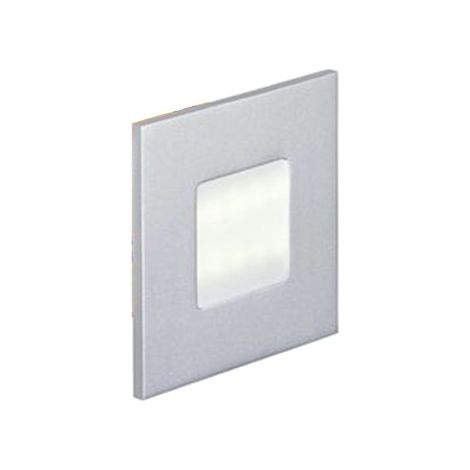 BALIZ 2 Encastré Mur carré fixe gris LED intég. 1,8W 2400K 30lm ARIC 50263 (1/5)