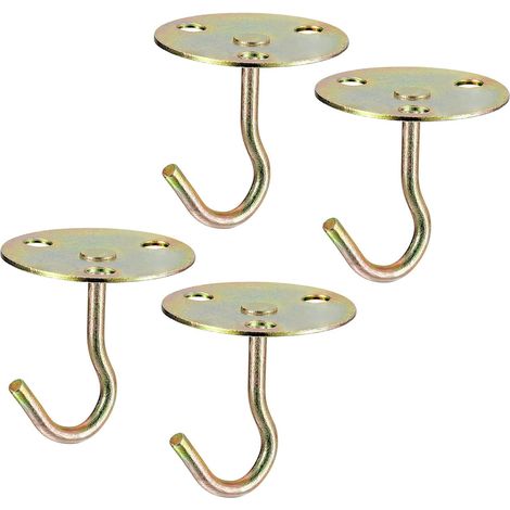 4Stk Decke Haken 2.95" Durchm Runde Basis Schraube Obene Montage Überkopf - for Hängende Pflanzentöp (1/5)