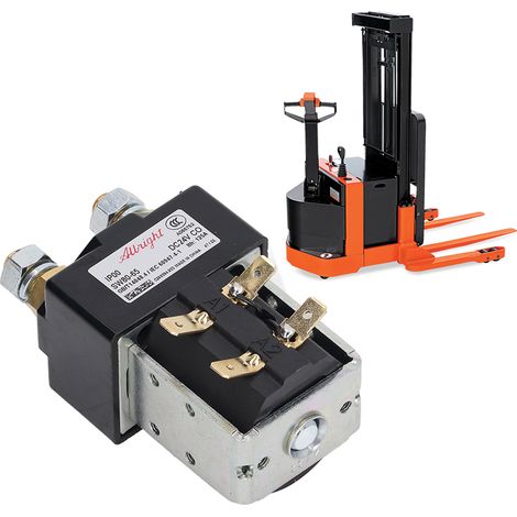 Électrovanne relais 24 V 125 A SW80-65, compatible avec les chariots élévateurs, gerbeurs et transpalettes B2SW11 et B2SW12 (Albright) (1/5)