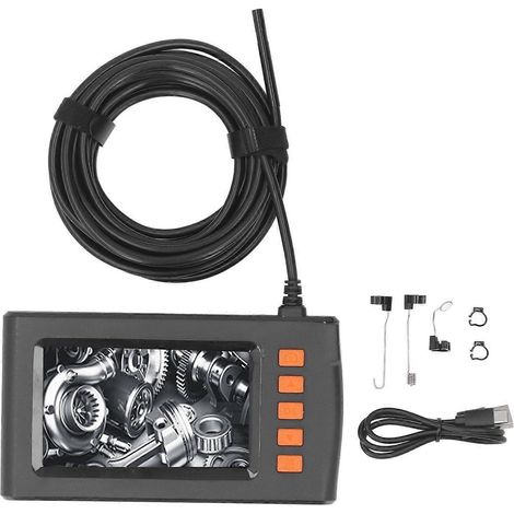 Handendoskop mit 4,3-Zoll-HD-Bildschirm, wasserdichter Linse und Inspektionskamera für Rohr- und Autoreparaturen (5 m Reichweite).