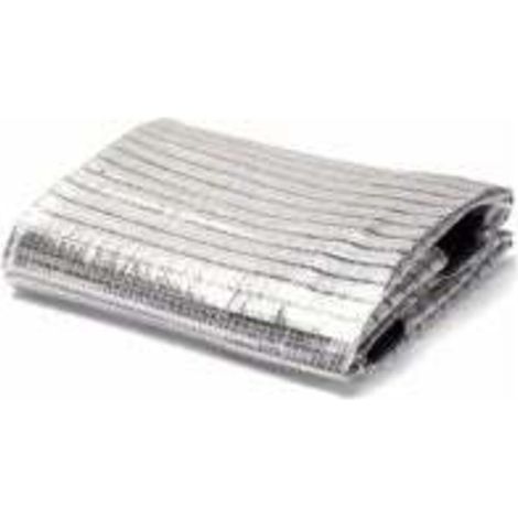 Tissu de Bloc UV perméable Filet de Protection Solaire extérieur Durable Filet de Papier d'aluminium réfléchissant 75% taux d'ombrage Balcon Jardinage de Toit (2X2m) (1/5)
