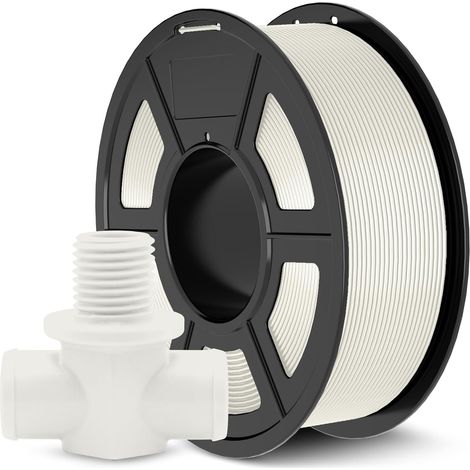 ABS Filament 1.75mm 1KG Blanc, Haute Résistance Filament 3D (1/5)