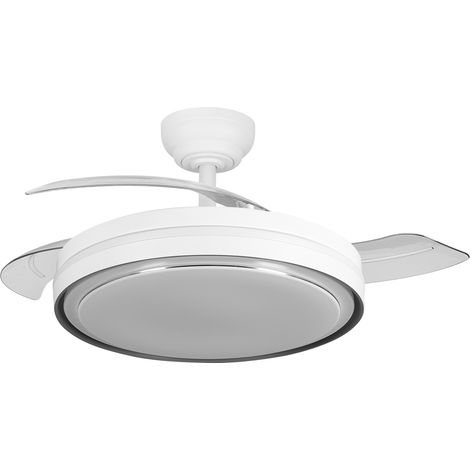 Ventilador Dc Siux Función Verano-Invierno 60w Blanco 3 Aspas 107d 6980lm 3500-4000-6500k  Remoto y Temporizador