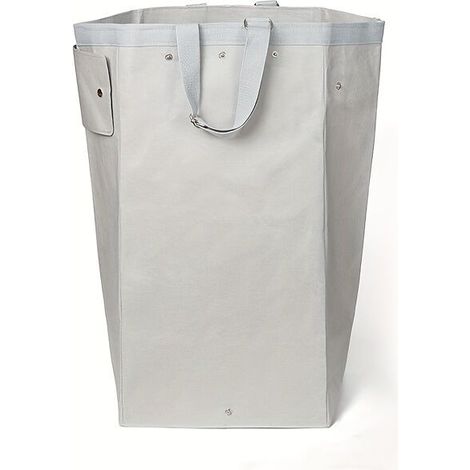 Sacs Rangement Grands Format Vinyle Pliables Poignées - Réutilisables Résistants Lavables - Idéal Cuisine Buanderie Jardin Rangement Linge Blanc (1/5)