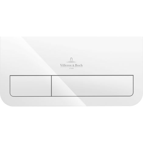 Villeroy & Boch – Plaque de déclenchement WC E200 – Largeur 253mm, hauteur 145mm, plastique haute qualité – 92249068 (1/10)