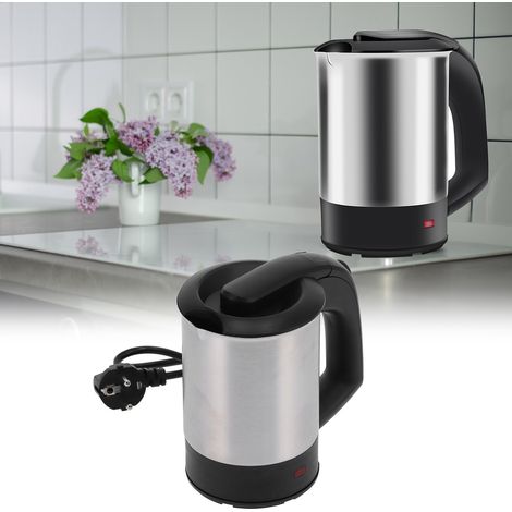 Bouilloire électrique miniature 0,5 L en acier inoxydable avec arrêt automatique, idéale pour les voyages et les applications UE 220 V. (1/5)