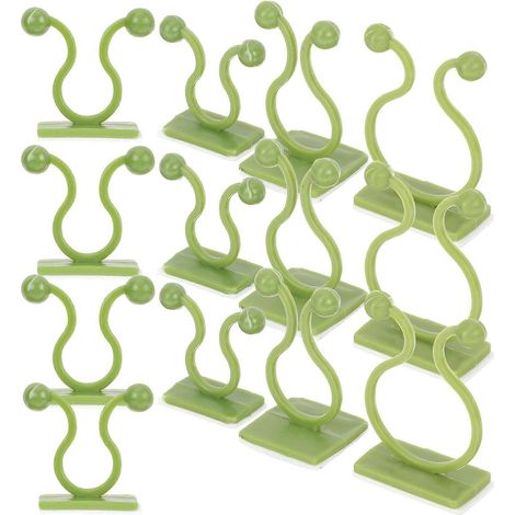Clips de fixation pour plantes d'intérieur et d'extérieur, 450 pièces, clips pour treillis mural et grimpant, 2,5 x 2 x 1 cm, décoration murale végétale créative (1/5)