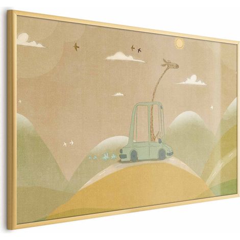 Póster - Jirafa viajera (1/4)