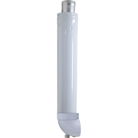 SCARICO FUMI CON TUBO E CURVA COASSIALE PER SCALDABAGNO A TIRAGGIO FORZATO - ø60/100  - HER