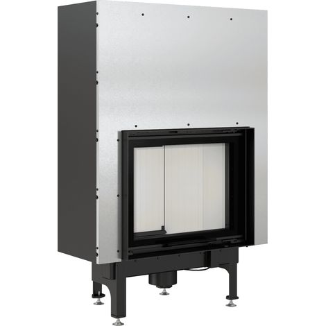 Kamineinsatz aus Stahl KRATKI NADIA 10 kW Ø 200 mit Schiebetür (1/5)