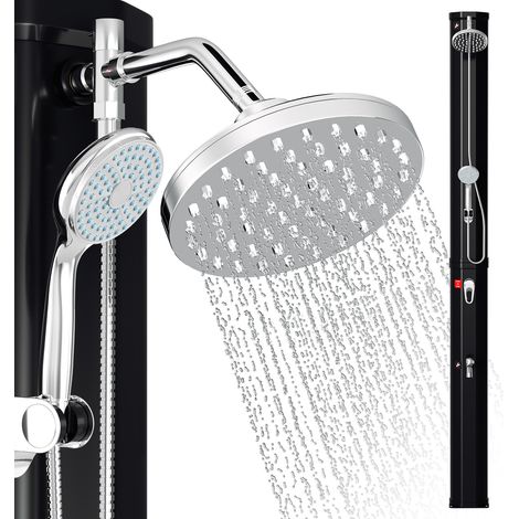 Randaco 35L Solar Gartendusche mit Abdeckung & Handdusche – Komfortable Outdoor-Dusche