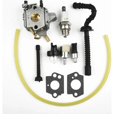 Kit de carburateur pour tronçonneuse Stihl MS192 MS192T MS192TC (compatible Zama C1Q-58) : tuyau d'essence, pièces détachées et accessoires pour outils de jardin.