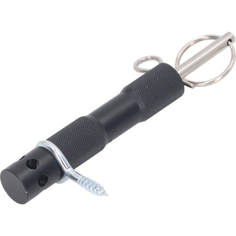 Alarme périmètre en alliage d'aluminium, déclencheur à ressort, câble de déclenchement, dispositif de défense pour maison, camping extérieur, noir (1/5)