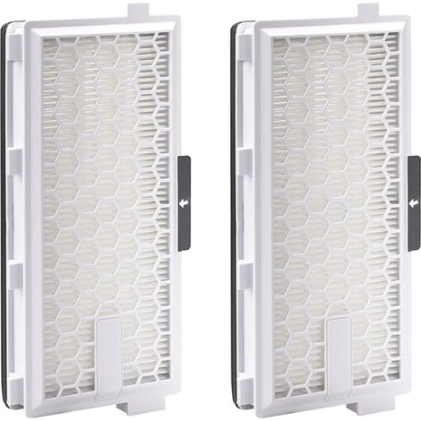 Lot de 2 filtres de rechange SF-HA50 compatibles avec Miele S4 S5 S6 S8 S4000 S5000 S6000 S8000 Series Complete C2 C3, Compact C1, C2 Filtre HEPA Air Clean 50
