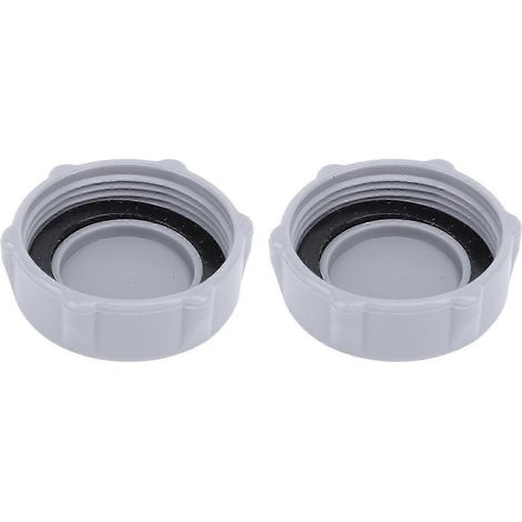 Lot de 2 bouchons de vanne de vidange en PVC léger pour piscines hors sol, accessoires pour P6H1158 P01006 (1/5)