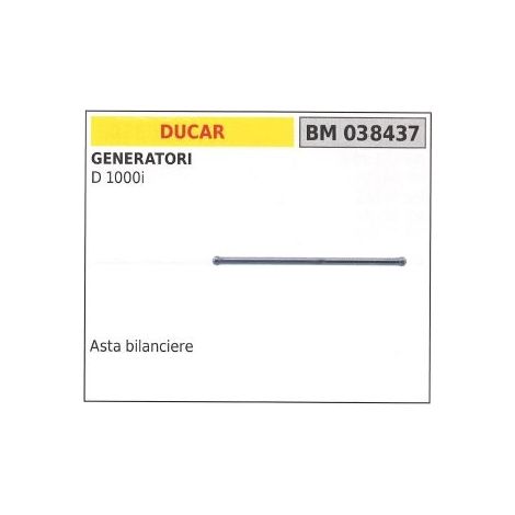 Asta bilanciere DUCAR motore 4 tempi per generatore di corrente elettrica 038437