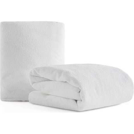 Paquet de 2 unités. Protège-matelas imperméable pour berceau bébé. Tissu éponge absorbant, respirant et antibactérien. (Pack 2 Unités - 60x120 cm) (1/5)