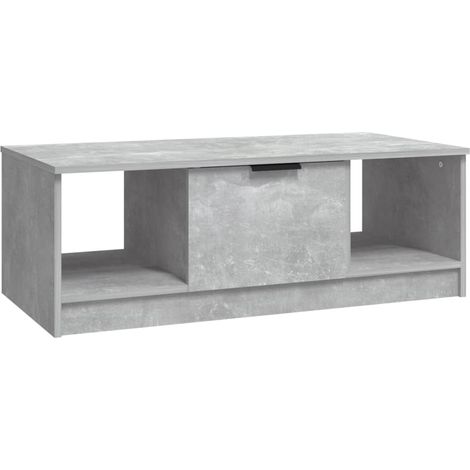 Maison Exclusive - Tavolino Salotto Grigio Cemento 102x50x36 cm Legno Multistrato