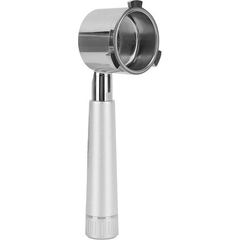 Porte-filtre sans fond nu pour machine à café Delonghi série 9, modèles 9335 9155 9355 9665, argenté (1/5)