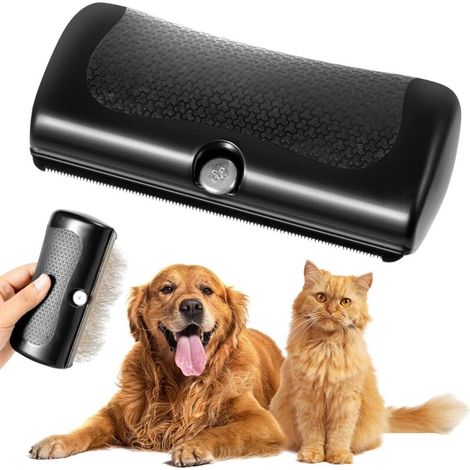 Spazzola per cani a pelo corto, spazzola per peli di animali domestici, accessori per cani e gatti a pelo lungo e corto, spazzola per la rimozione del pelo in eccesso dalla coda (1/4)