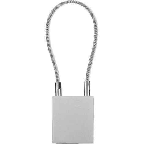 Cadenas à Câble en Acier, Serrure de Verrouillage en Alliage d'aluminium, Anse en Acier de 85 Mm avec 2 Clés pour les Travailleurs de Maintenance d'équipement 'isolation 'arrêt Industriel (1/5)