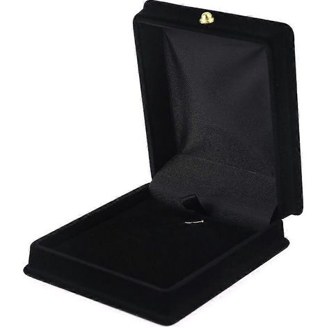 Boîte à bijoux pratique en velours pour colliers, bagues et bracelets, idéale pour présenter des colliers, bagues et bracelets. (1/5)