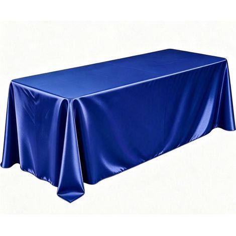 Tischdecke aus Satin 228x335 cm Königsblau für Bankett & Event