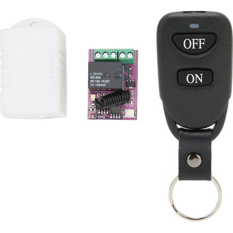 Télécommande Relais RF sans Fil 24V pour Éclairage, Ascenseurs, Portes et Fenêtres Électriques (1/5)