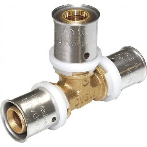 Raccordo tee diam.26x20x26 a pressare per multistrato (1/3)
