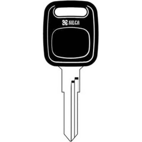 5 x SILCA HU49BP CHIAVE AUTO TESTA PLASTICA ACCIAIO