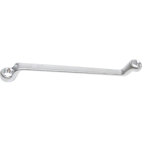 Llave de estrella doble con cabezas E-Torx acodada E20 x E24