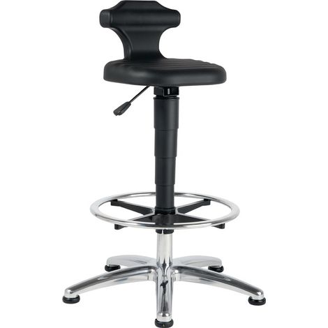 interstuhl Sitz-/Stehstuhl Flex Integralschaum Sitzhöhenverstellung 510 - 780 mm mit Fußring ESD - 9419E-2000 (1/5)