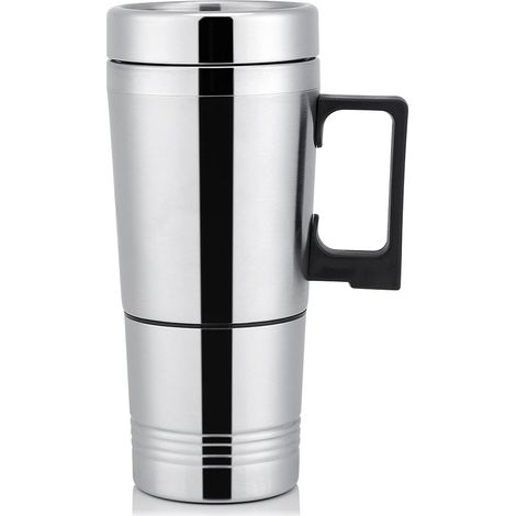 Taza Termo 24 V Car Heated Mug, 12 V Cigarette Lighter Kettle, 12 V, 24 V, 300 ml Car Electric Coffee Tea Water Cup Vehicle Heating Drink Mug (1/5)