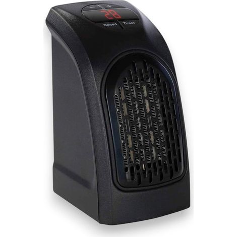 Termoventilador eléctrico de 400w con enchufe directo a la pared sin cable termostato y temporizador